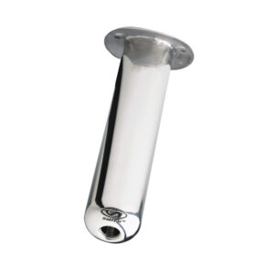 CE SMITH FLUSH MT ROD HOLDER SILVER STAINLESS 10.5" 0 DEG