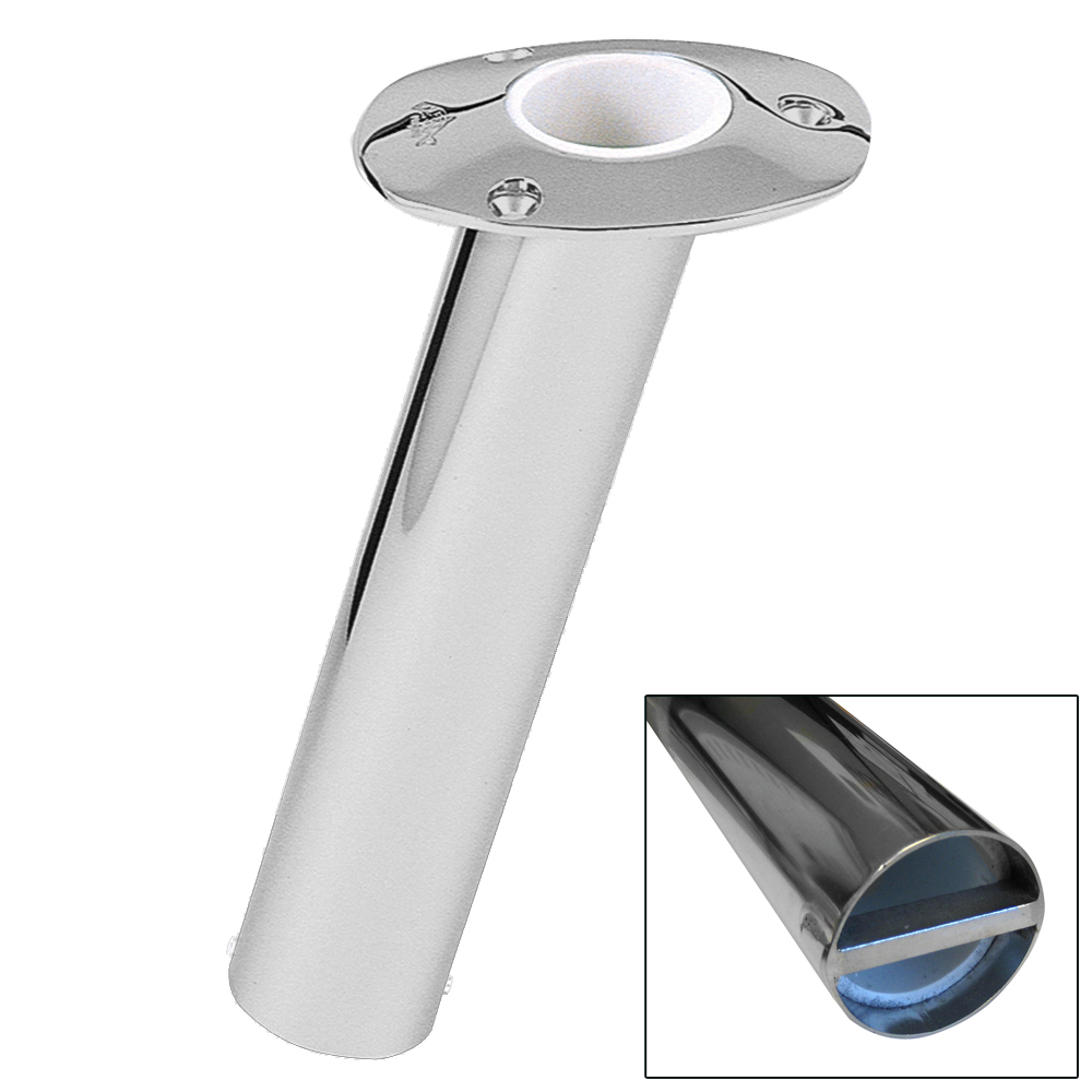 LEE'S 15 DEGREE SS FLUSH MOUNT BAR PIN ROD HOLDER MEDIUM