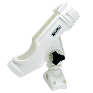 SCOTTY POWERLOCK ROD HOLDER WHITE W/ 241 SIDE/DECK MOUNT - Image 2