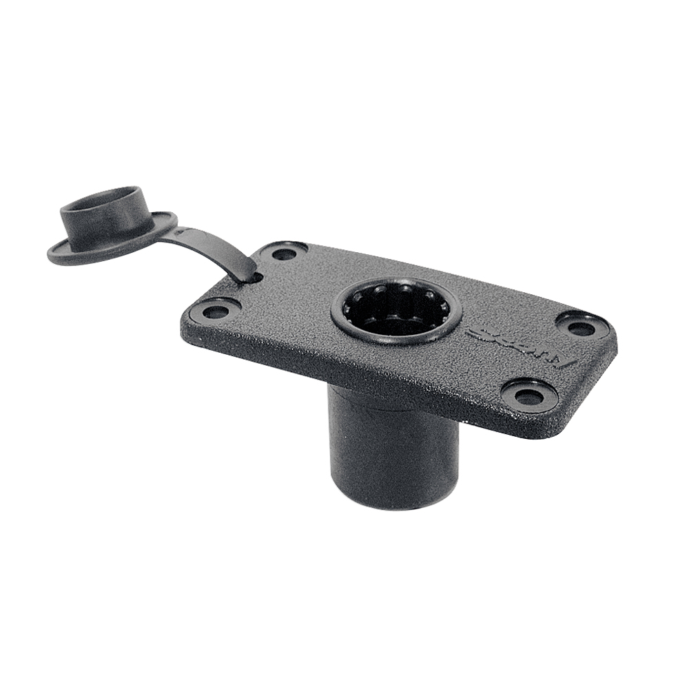 SCOTTY FLUSH DECK MOUNT BLACK SEALED W/ RAIN CAP