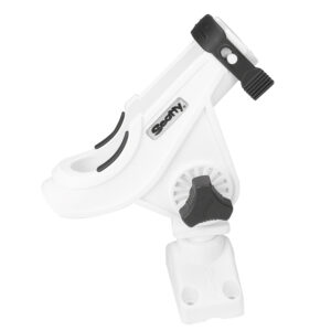 SCOTTY BAITCASTER/SPINNING ROD HOLDER WHITE W/ 241 MOUNT