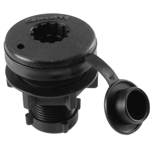 SCOTTY COMPACT ROUND THREADED FLUSH DECK MT BRACKET BLACK - Image 2
