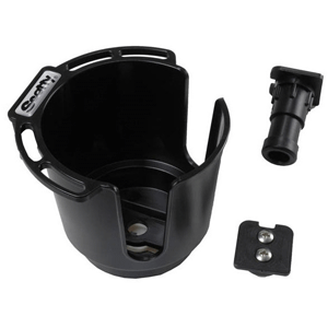 SCOTTY CUP HOLDER W/ ROD HLDR POST & BULKHEAD GUNNEL MNT BLK - Image 2