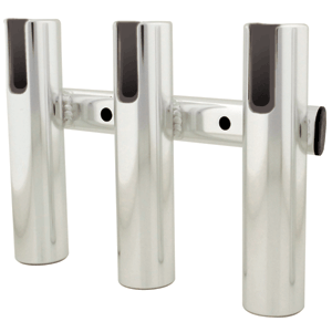 TACO 3 ROD HOLDER RACK BRUSHED ALUMINUM - Image 2