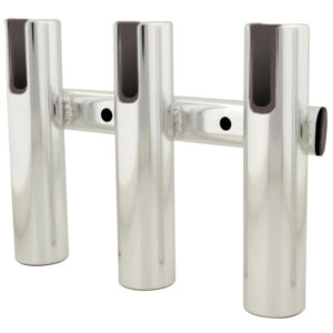 TACO 3 ROD HOLDER RACK BRUSHED ALUMINUM