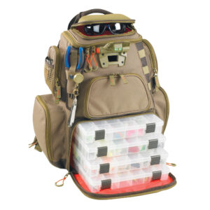WILD RIVER WT3604 NOMAD TACKLE BAG LIGHTED BACKPACK W/ TRAYS