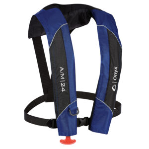 ONYX A/M 24 AUTOMATIC / MANUAL INFLATABLE PFD BLUE