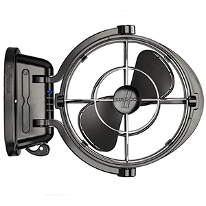 CAFRAMO SIROCCO II 12-24V 3-SPEED 7" GIMBAL FAN BLACK - Image 2