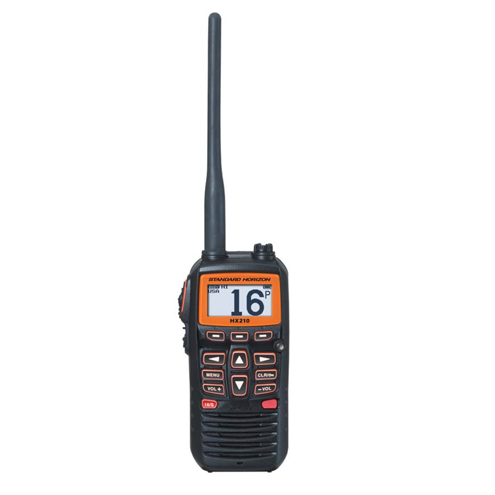 STANDARD HORIZON HX210 6W COMPACT FLOATING HANDHELD VHF
