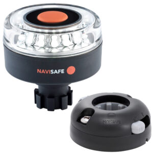 NAVISAFE WHITE NAVILIGHT WITH BLACK HORIZONTAL MOUNT