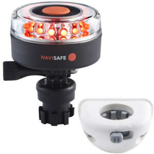 NAVISAFE RED 2NM 360 DEGREE NAVILIGHT WITH WHITE VERTICAL