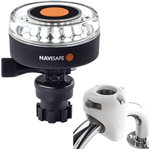 NAVISAFE WHITE 2NM 360 DEGREE NAVILIGHT WITH WHITE RAIL - Image 2