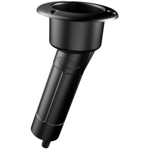 MATE SERIES PLASTIC ROD & CUP HOLDER 15 DEGREE DRAIN W/