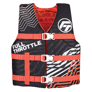 FULL THROTTLE YOUTH NYLON LIFE JACKET - PINK/BLACK - Image 2