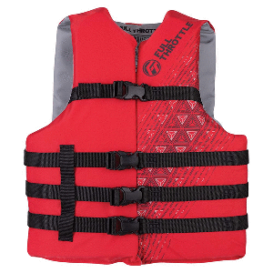 FULL THROTTLE ADULT OVERSIZED SKI LIFE JACKET - RED - Image 2
