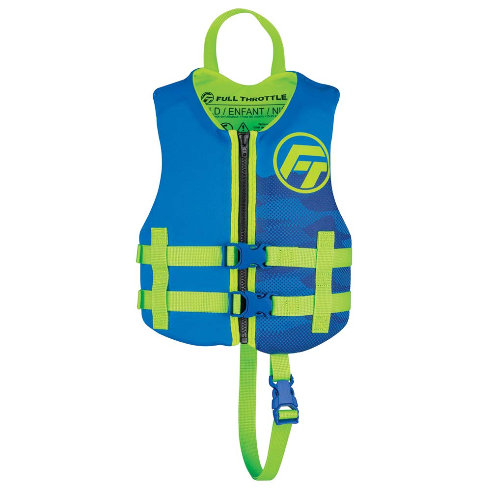 FULL THROTTLE CHILD RAPID DRY LIFE JACKET - BLUE