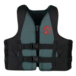 FULL THROTTLE ADULT RAPID DRY LIFE JACKET L/XL - GRAY/BLACK