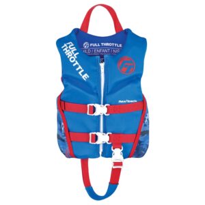 FULL THROTTLE CHILD RAPID DRY FLEX-BACK LIFE JACKET - BLUE