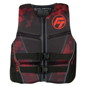 FULL THROTTLE MEN'S RAPID DRY FLEX-BACK LIFE JACKET - LARGE