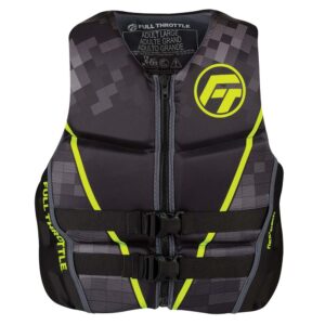 FULL THROTTLE MEN'S RAPID DRY FLEX-BACK LIFE JACKET - MEDIUM