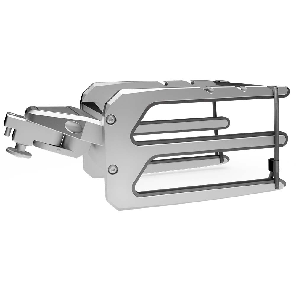 PTM EDGE SWIVEL BUNGEE BOARD RACKS - PAIR - SILVER