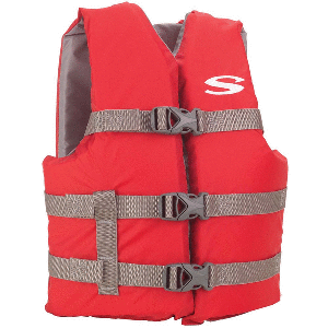 STEARNS CLASSIC YOUTH LIFE JACKET RED 50-90 LBS - Image 2