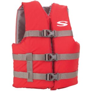 STEARNS CLASSIC YOUTH LIFE JACKET RED 50-90 LBS