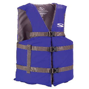 STEARNS CLASSIC SERIES ADULT BLUE UNIVERSAL LIFE JACKET - Image 2
