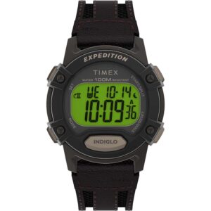 TIMEX EXPEDITION CAT5 BROWN RESIN CASE / BROWN/BLACK BAND