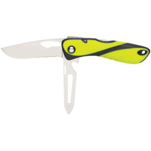 WICHARD OFFSHORE FLUO SERRATED SHK KEY KNIFE