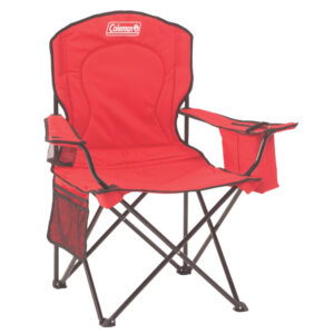 COLEMAN COOLER QUAD CHAIR RED