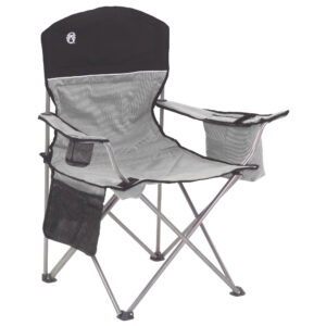COLEMAN COOLER QUAD CHAIR GREY AND BLACK